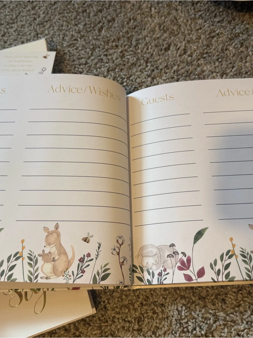 🌱 baby shower guest book 🌿